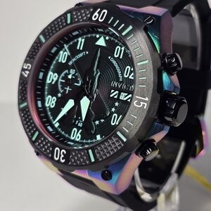 Invicta Aviator Ascend Men's Watch - 50mm, Black, Iridescent (39901)